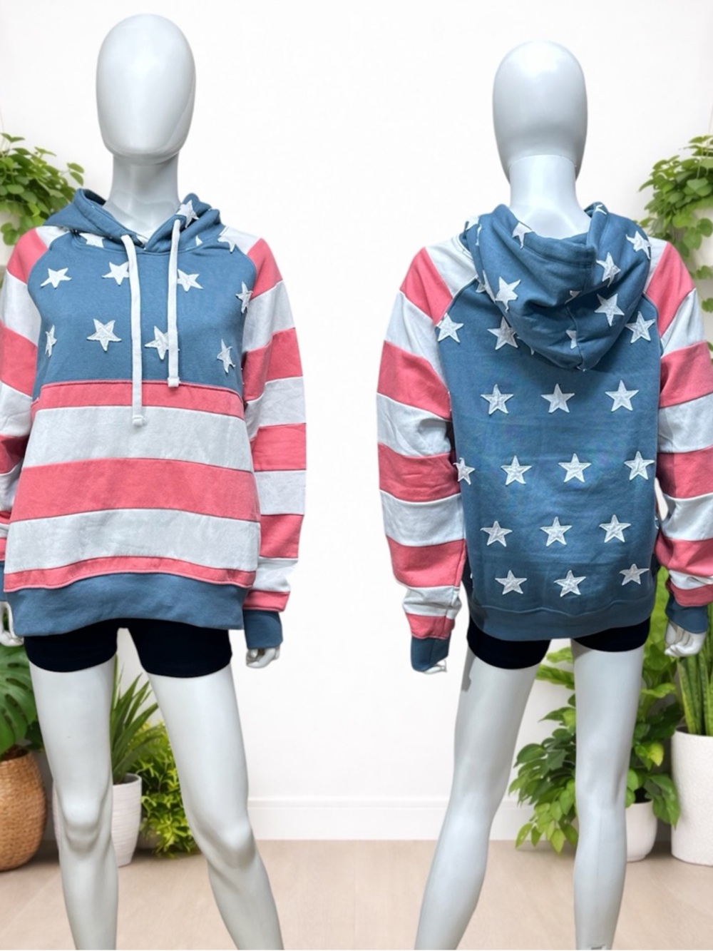 Simply Southern Patch USA Hoodie NWT [C39] - Picture 2 of 8